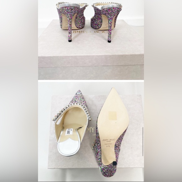 Jimmy Choo Bing Confetti Crystal Pump Heels - Picture 2 of 5
